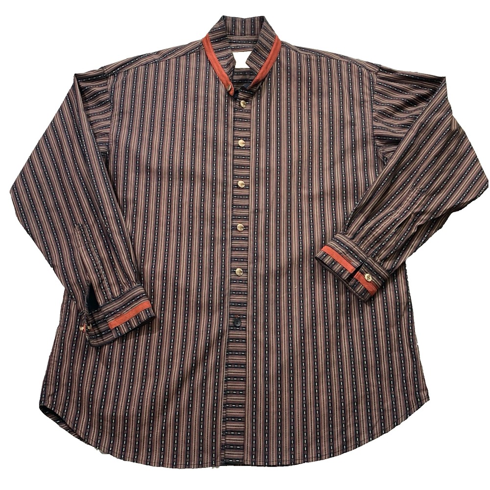VTG 90s‎ Stubbs Cowboy Western Button Shirt Buffalo Nickel Buttons XL Y2K